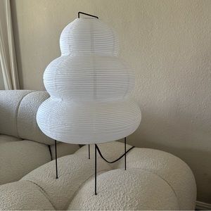 Wavy Noguchi style paper floor lamp NEW